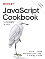 JavaScript Cookbook: Programming the Web 3rd Edition book cover