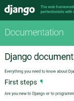 Django Documentation and tutorial book cover